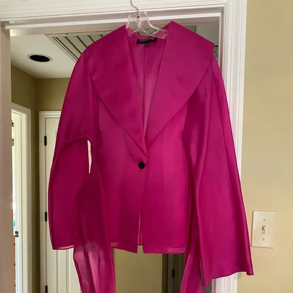 New with Tags 100% Silk Sash Tie Blouse by Jones New York Collection - Picture 1 of 5